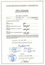 Prüfungszeugnisse